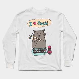 I love sushi Long Sleeve T-Shirt